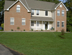installation of sod in front yard of home in Bear, Delaware